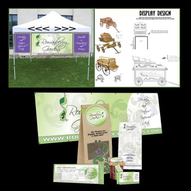 Business branding design, POP display design, banner design, packaging design, collateral materials design, business card design, printing