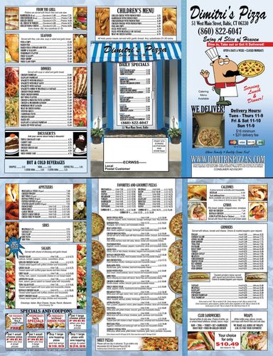 Menu Design and Printing