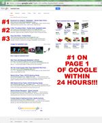 Google SEO Results