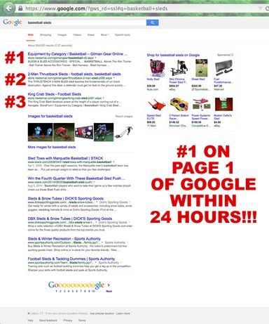 Google SEO Results