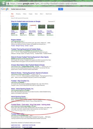 Google SEO Results