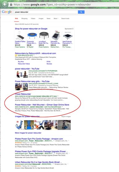 Google SEO Results